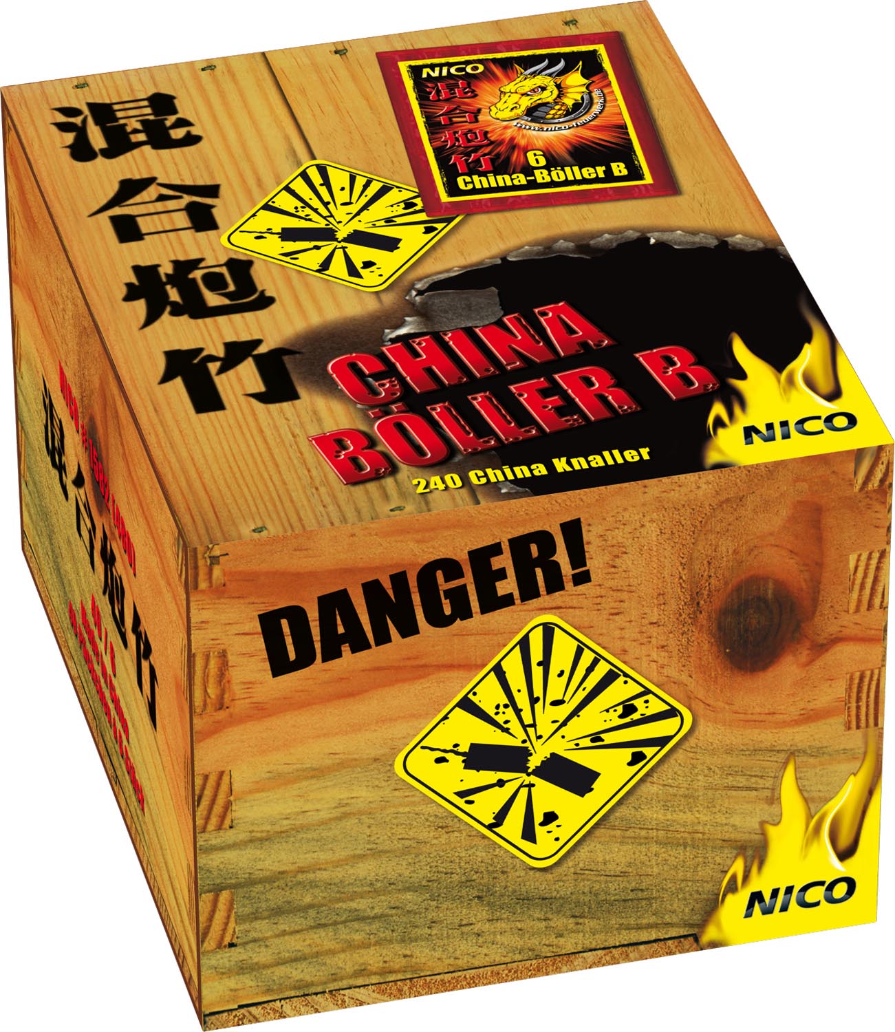 China-Böller B, 6er-Päck. 320/ 8/ 1