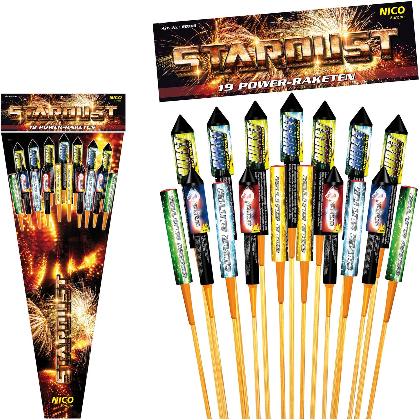 Stardust, 19er-Rakaketenbeutel